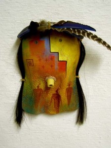 Native American Navajo made clay mask