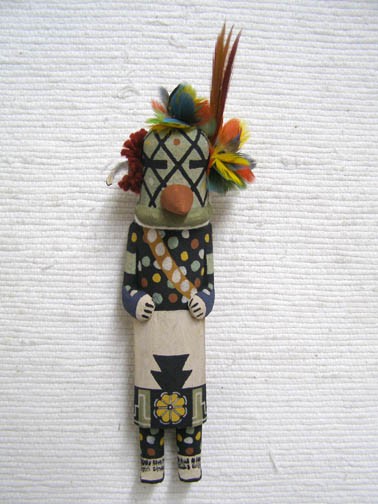 Hopi carved bean katsina doll