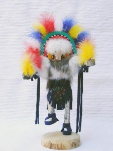 Navajo made rainbow kachina doll