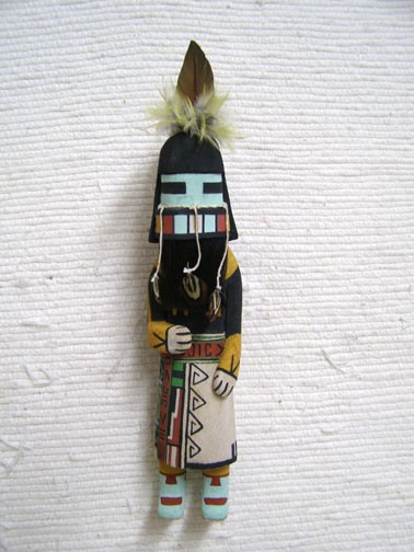 hopi carved longhair rain dancer katsina doll