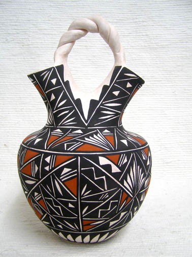 native american acoma wedding vase