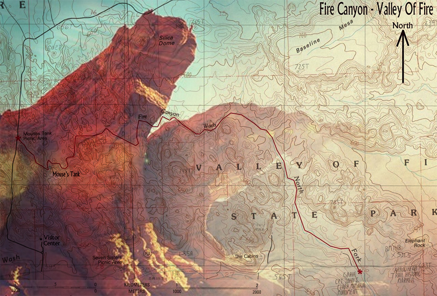 Valley of Fire State Park Map