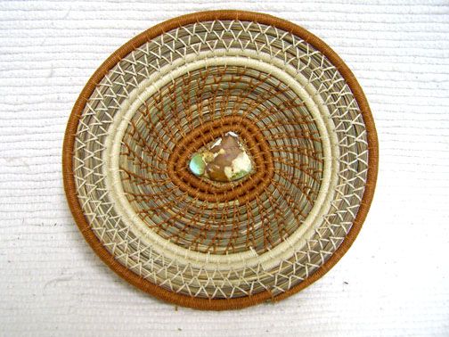 Native American sweetgrass basket